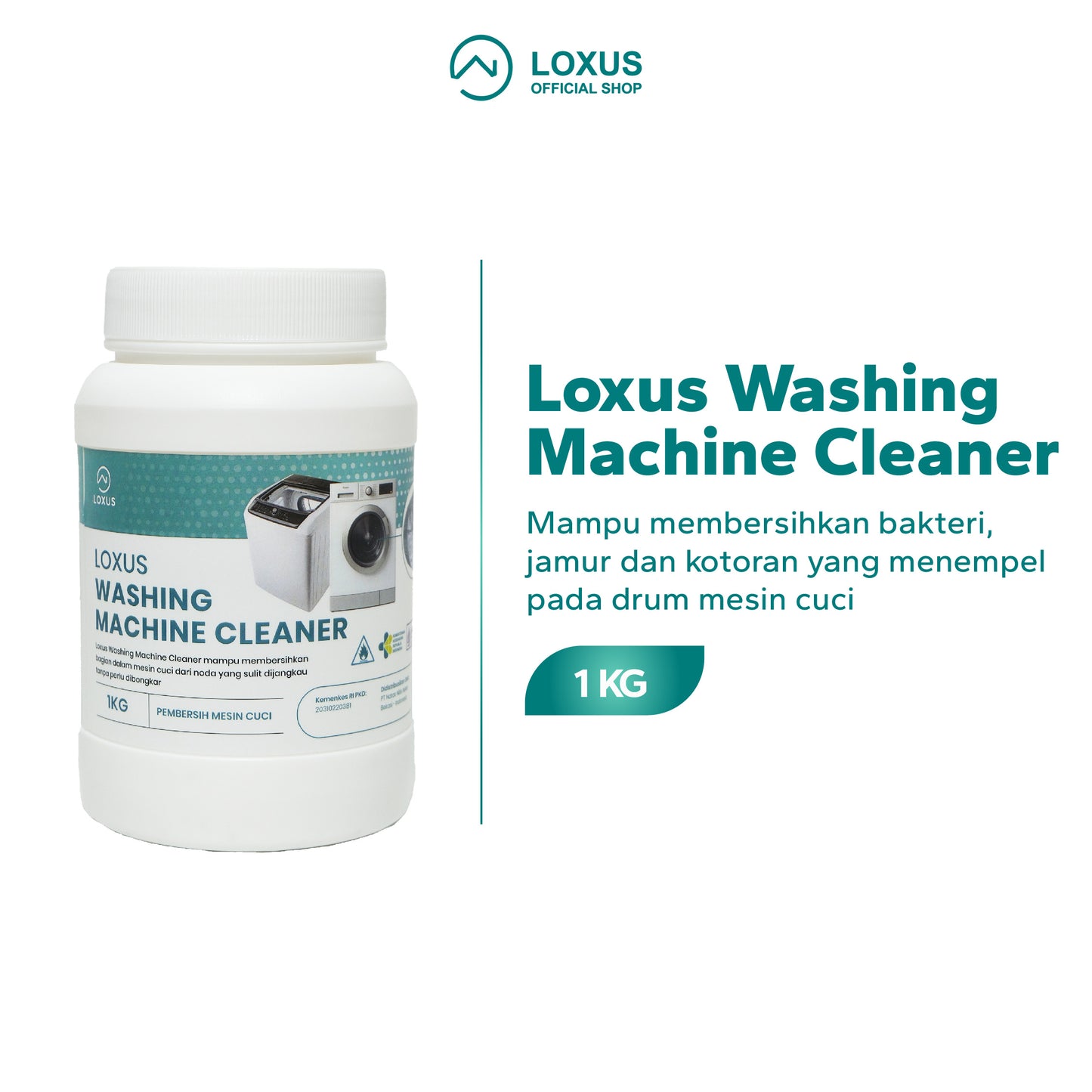 Loxus Pembersih Mesin Cuci Washing Machine Cleaner untuk Top Loading atau Front Loading dan 2 tabung