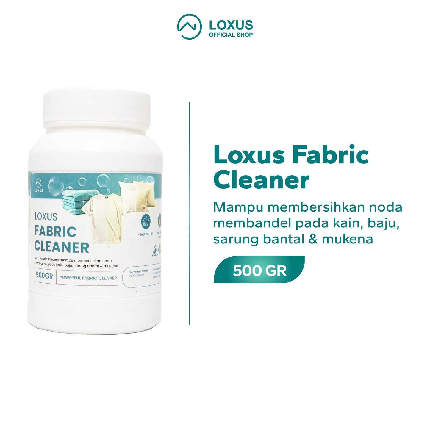 Loxus Fabric Cleaner Pembersih Noda Baju Kain Sarung Bantal Mencerahkan Pakaian