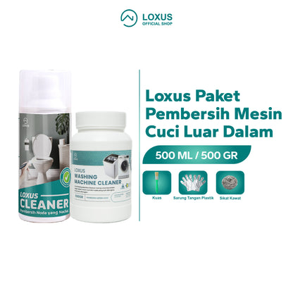 Loxus Paket Pembersih Mesin Cuci Luar Dalam