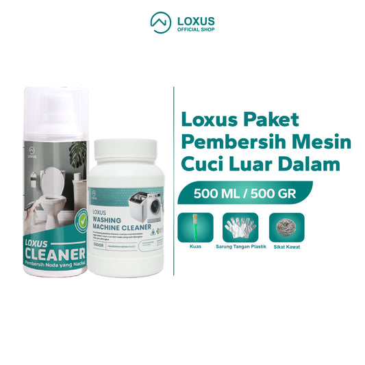 Loxus Paket Pembersih Mesin Cuci Luar Dalam