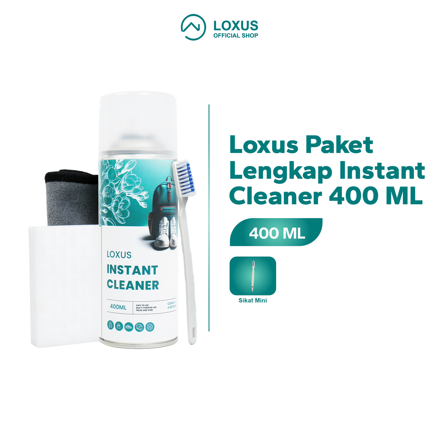 Loxus Paket Lengkap Instant Cleaner 400ml