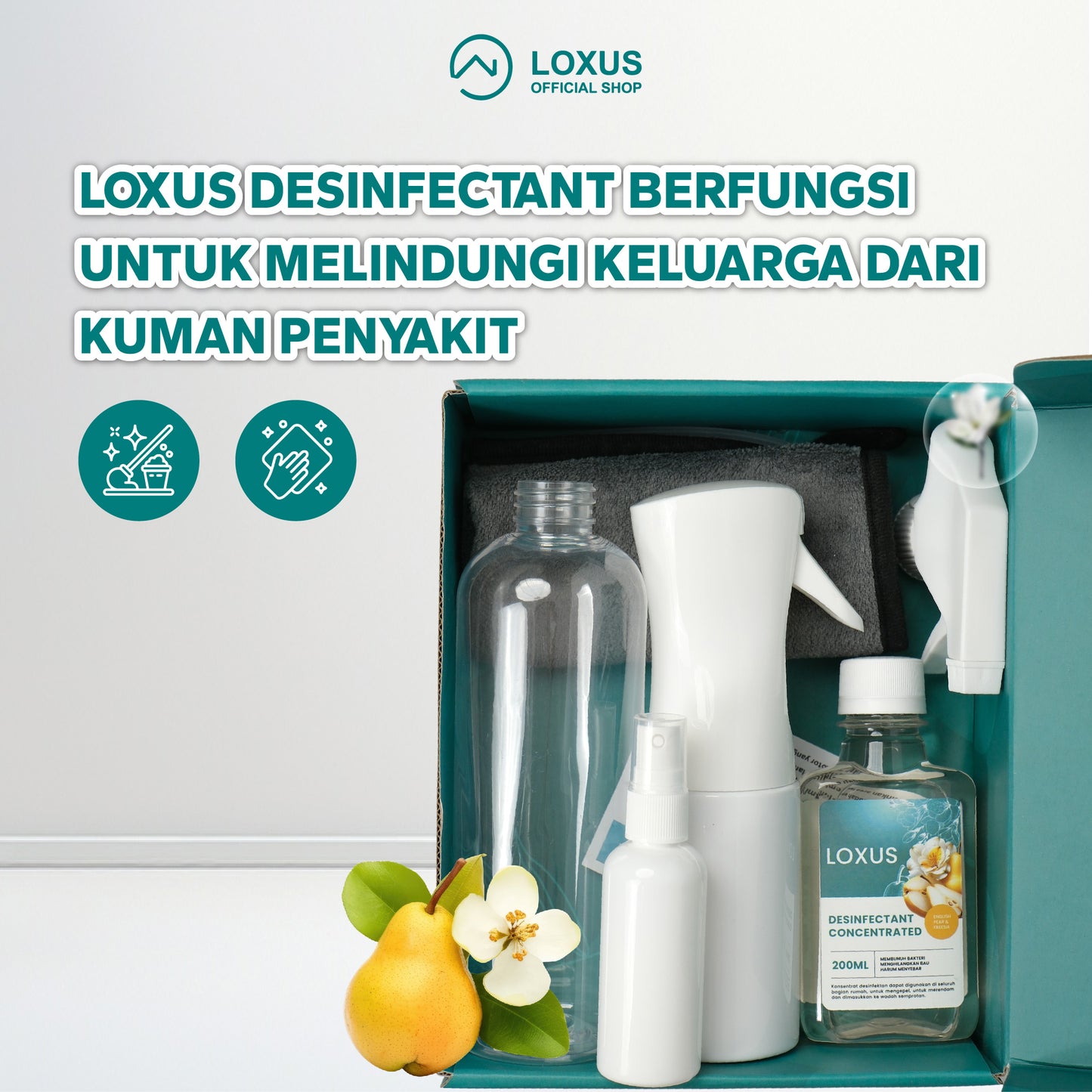Loxus Desinfectant Consentrated Paket Lengkap