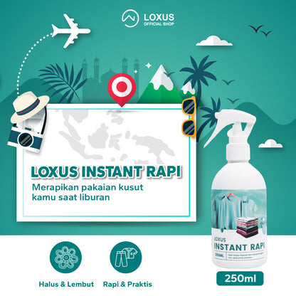 Loxus Travel Buddy Pack - Loxus Instant Rapi dan Loxus Instant Cleaner