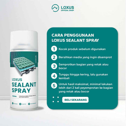 Loxus Sealant Spray Menutup Bocor Dalam Sekejap, Tahan Air Dan Cuaca Ekstrim
