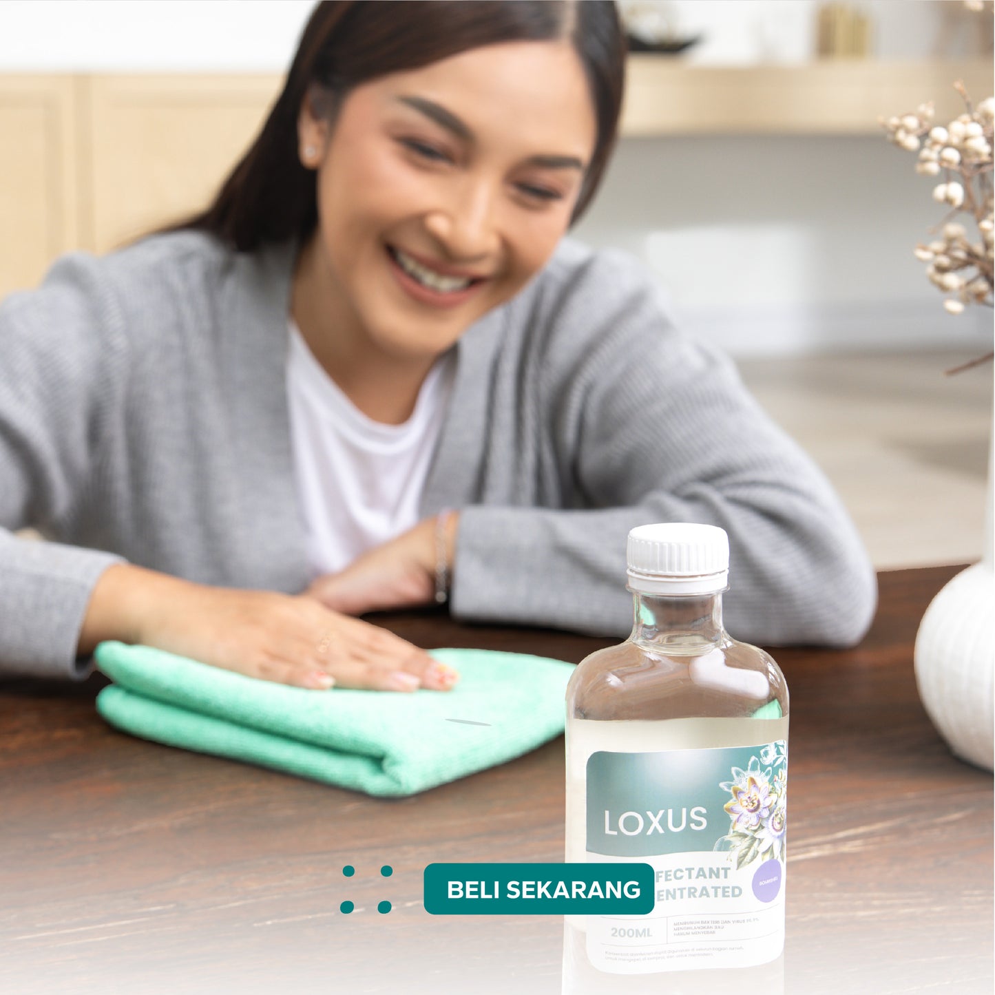 Loxus Travel Buddy Pack - Loxus Instant Rapi, Loxus Instant Cleaner dan Loxus Desinfectant 100ml