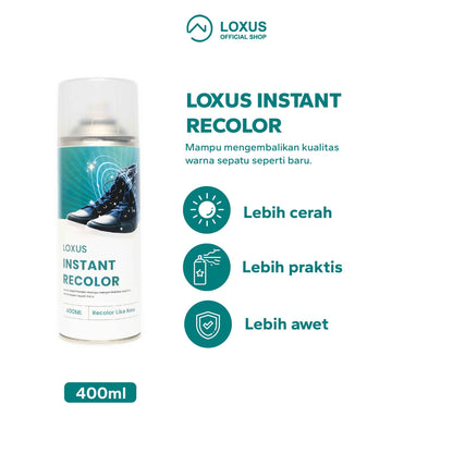 Loxus Paket Perawatan Sepatu Loxus Instant Cleaner dan Loxus Instant Recolor