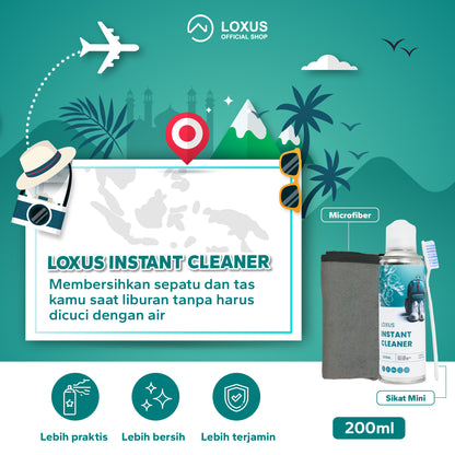 Loxus Travel Buddy Pack - Loxus Instant Rapi, Loxus Instant Cleaner dan Loxus Desinfectant 100ml