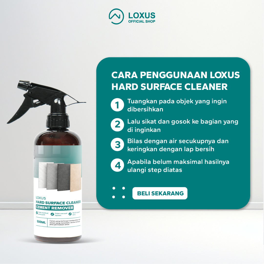 Loxus Hard Surface Cleaner Cement Remover Pembersih Nat Lantai Keramik Granit dan Bekas Semen