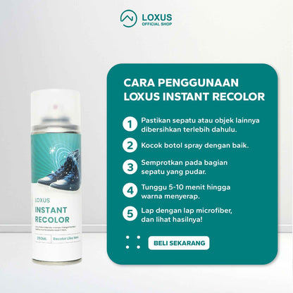 Loxus Instant Recolor Mampu Mengembalikan Warna Sepatu Pudar Seperti Baru Lagi