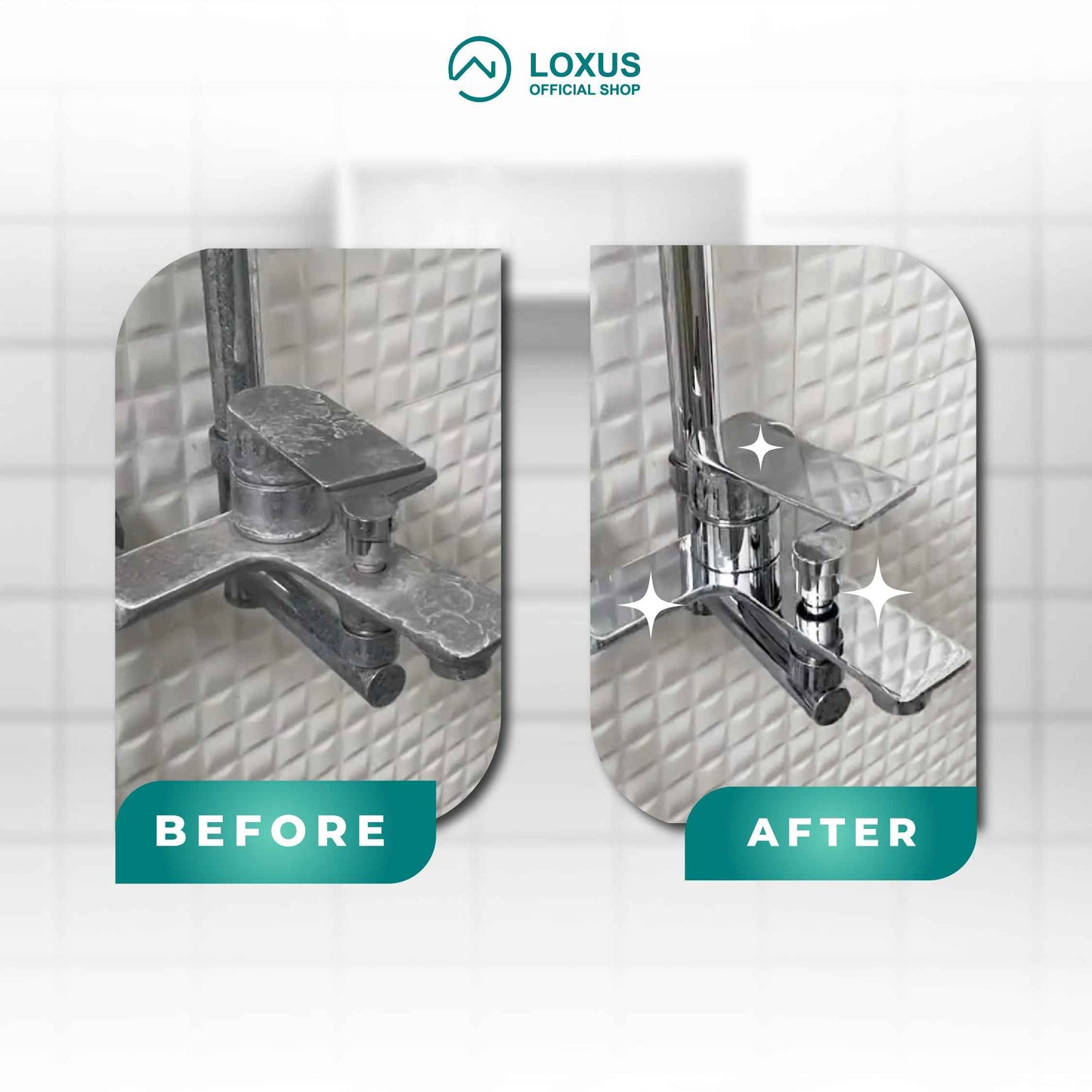 Loxus Cleaner Gel Membersihkan Noda Kerak Toilet, Kamar Mandi, Keramik, Wastafel, Kran Shower Stainless Untuk Sehari-Hari