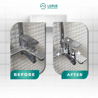 Loxus Cleaner Gel Membersihkan Noda Kerak Toilet, Kamar Mandi, Keramik, Wastafel, Kran Shower Stainless Untuk Sehari-Hari