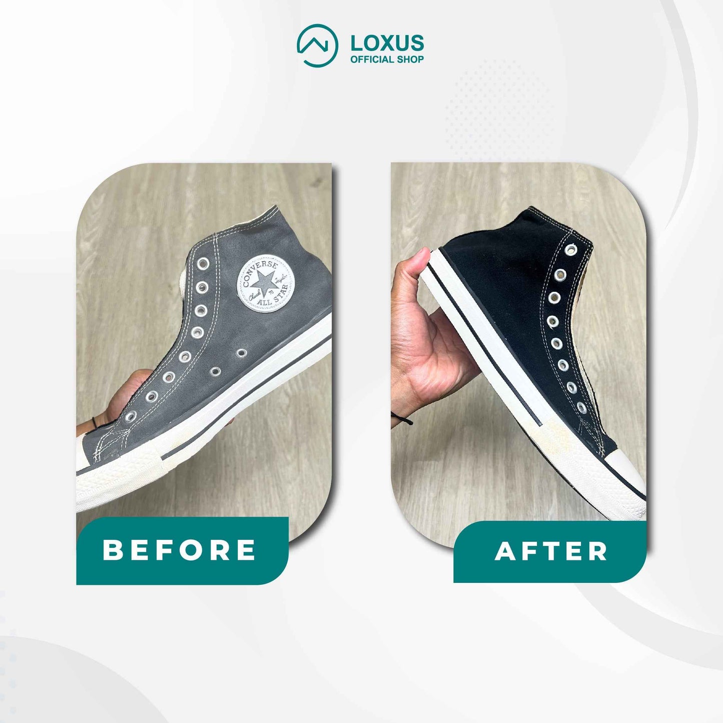 Loxus Instant Recolor Mampu Mengembalikan Warna Sepatu Pudar Seperti Baru Lagi