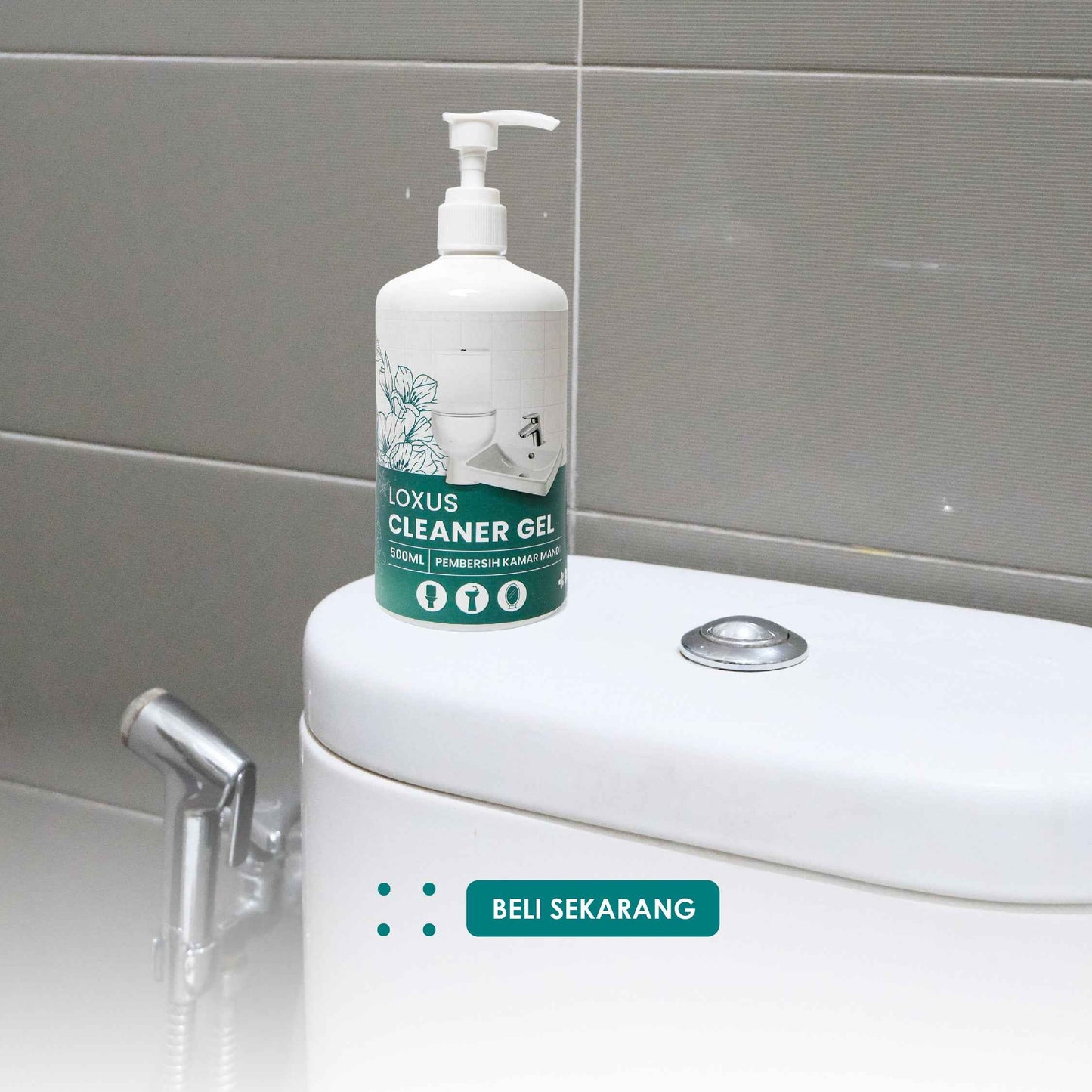 Loxus Cleaner Gel Membersihkan Noda Kerak Toilet, Kamar Mandi, Keramik, Wastafel, Kran Shower Stainless Untuk Sehari-Hari