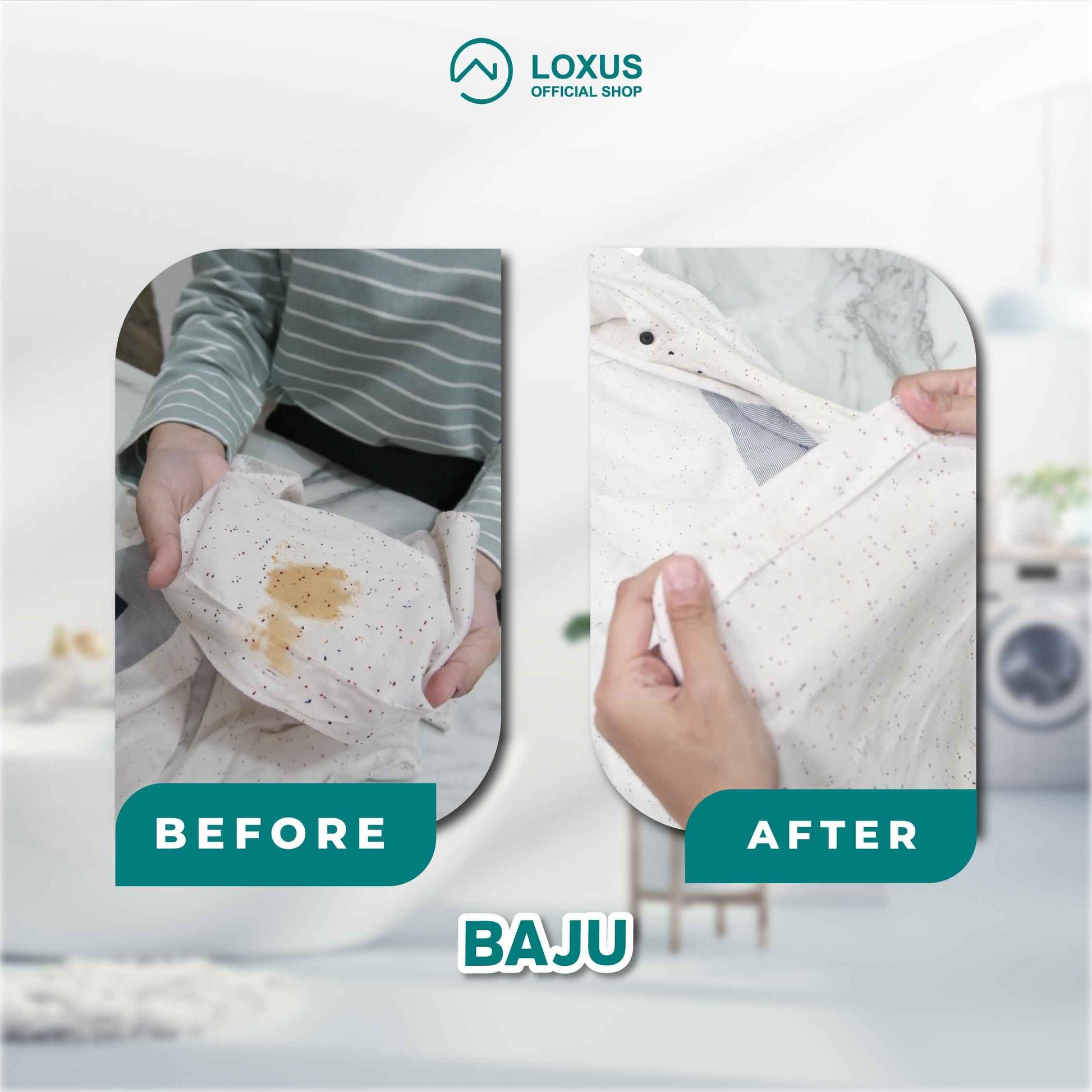 Loxus Instant Stain Remover Pembersih Pakaian, Sofa dan Sepatu Berbahan Kain, Kanvas, Mesh dan Bahan Kain Lainnya