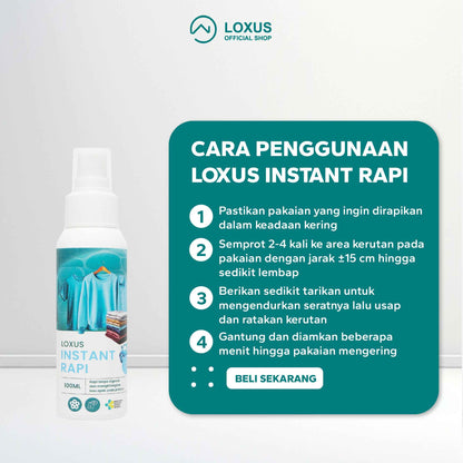 Loxus Instant Rapi - Merapikan Pakaian Kusut Secara Instant Tanpa Disetrika