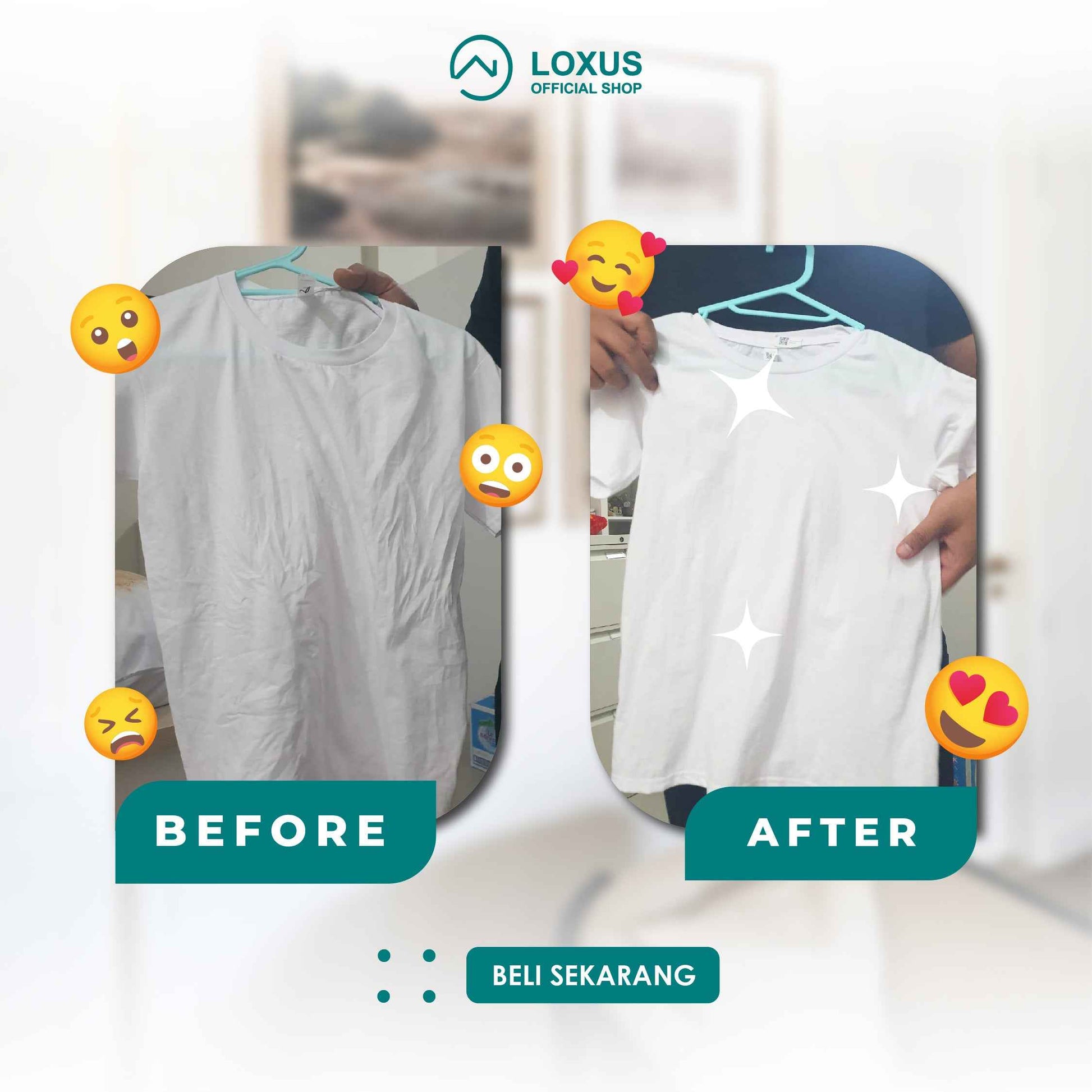 Loxus Instant Rapi - Merapikan Pakaian Kusut Secara Instant Tanpa Disetrika