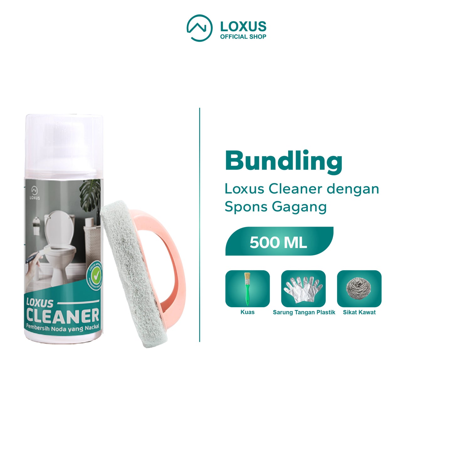Loxus Cleaner Pembersih Kerak Toilet Kamar Mandi Stainless Shower Kran