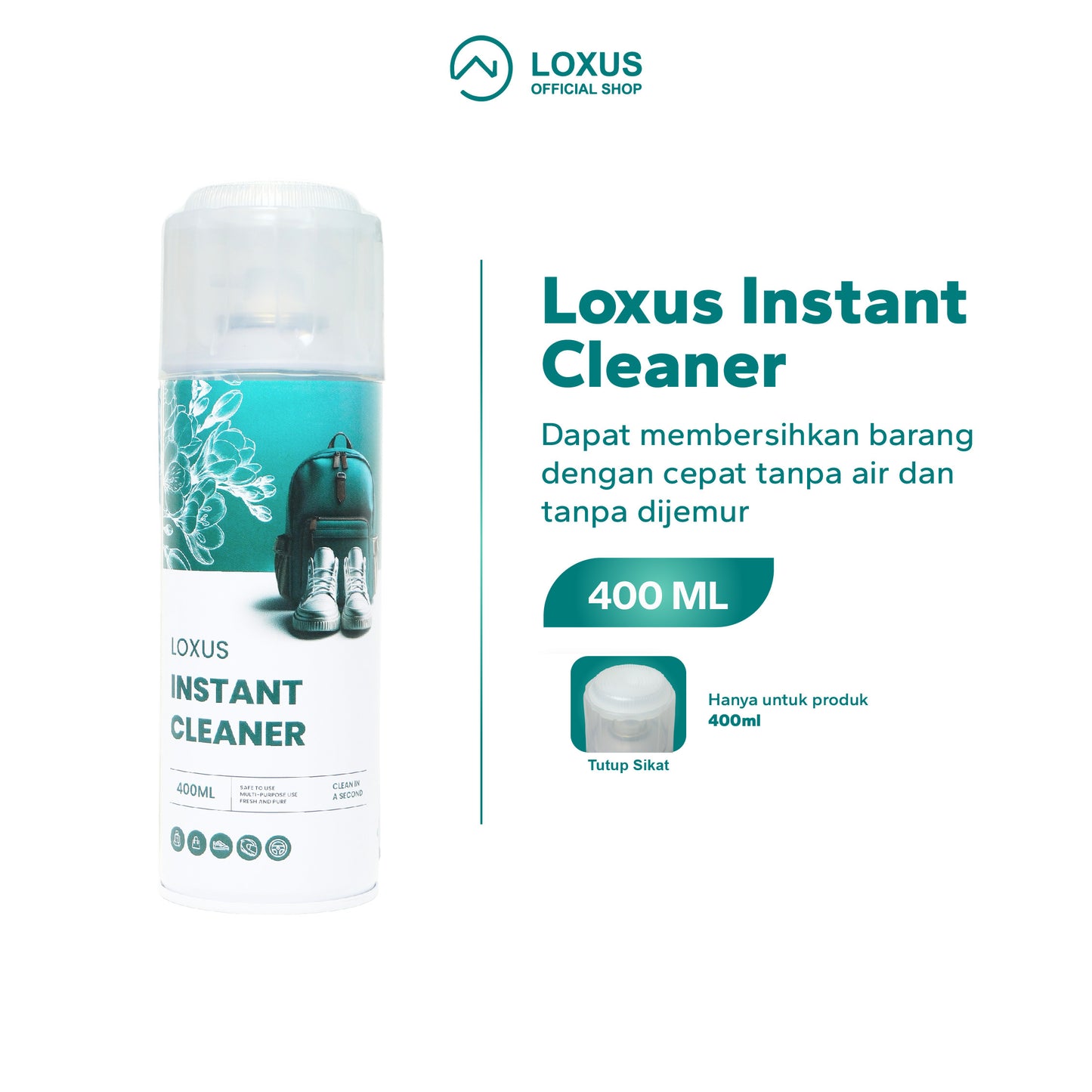 Loxus Instant Cleaner Pembersih Tas Sepatu Dinding Dan Interior