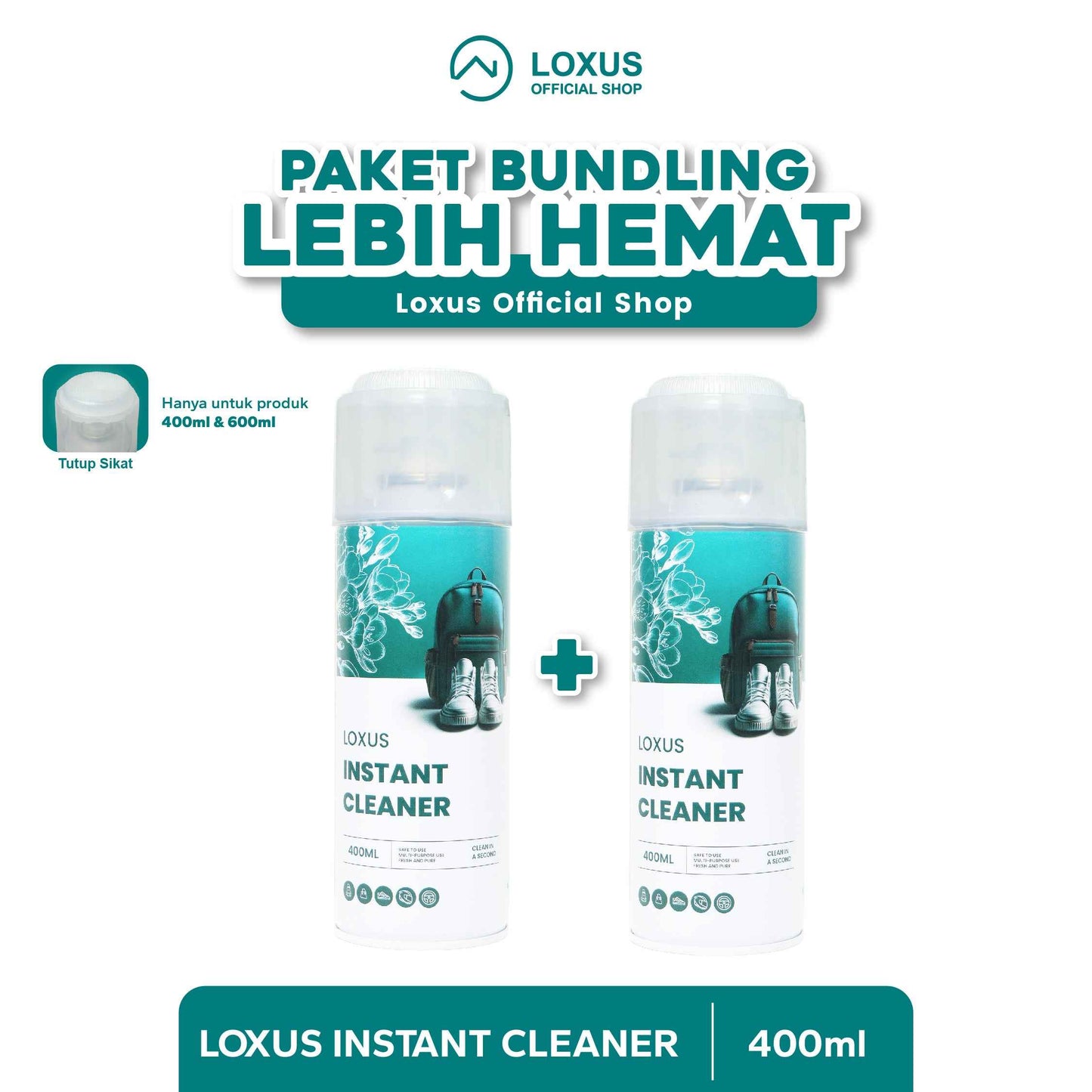 Paket Bundling Lebih Hemat Beli Loxus Cleaner dapat Fabric/Instant Cleaner