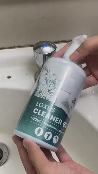 Loxus Cleaner Gel Membersihkan Noda Kerak Toilet, Kamar Mandi, Keramik, Wastafel, Kran Shower Stainless Untuk Sehari-Hari